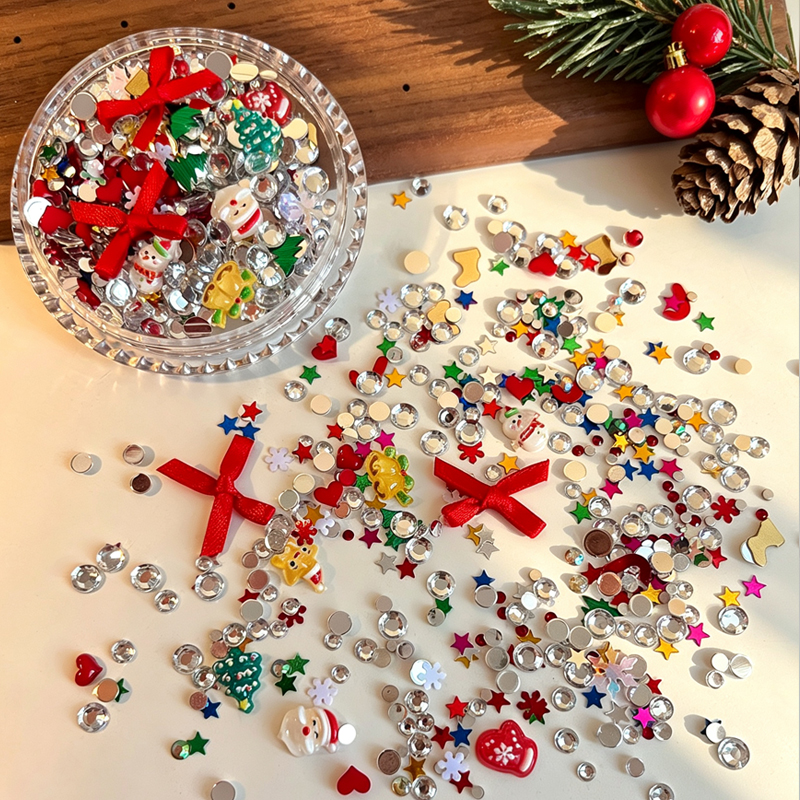 Christmas Face Gems & Body Jewels Kit Nail Accessories
